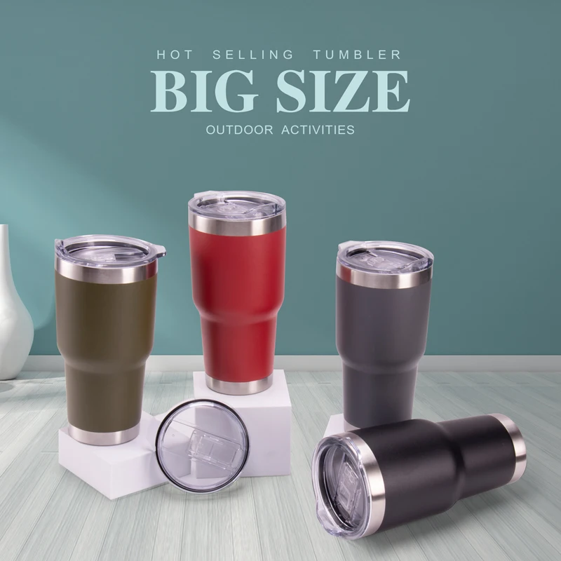 Customized hot new product super large capacity Tumbler insulated double wall stainless steel 32oz mug insulated coffee cup