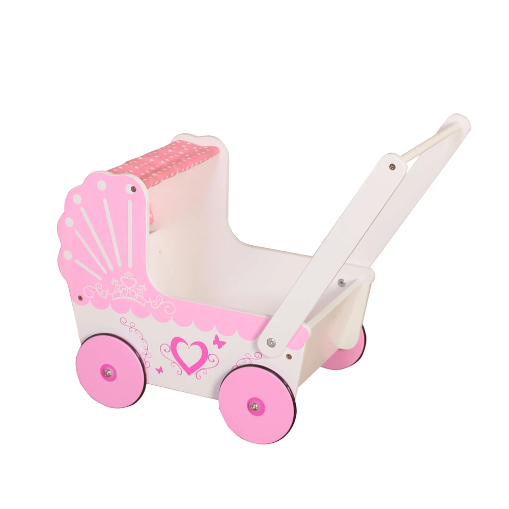 Preschool toy mini doll accessories kindergarten furniture toy doll crib with beddings Ebay hot sale wood toy for wholesale