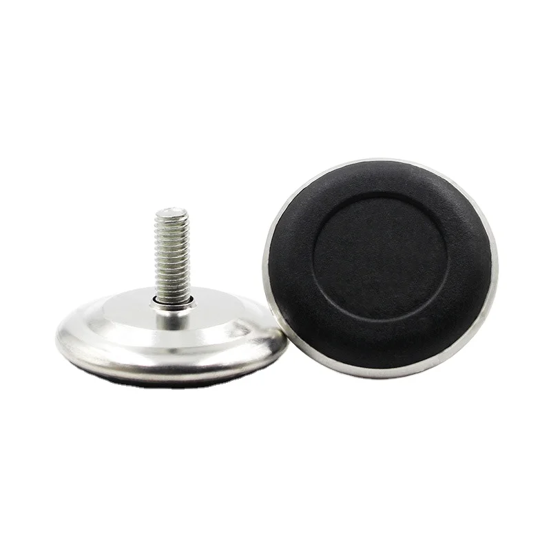 M6 M8 M10 Plastic metal adjustable furniture glide miniature leveling feet hyderon Low Profile Mounting Furniture Leveling Feet
