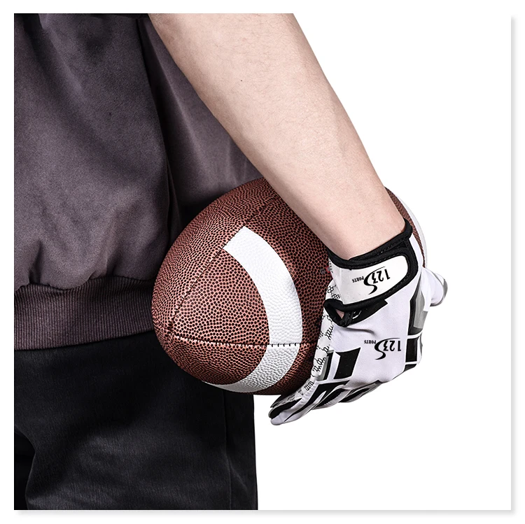 Factory Price Custom Sports Receiver Glove Football Gloves Youth Sublimation American Football Gloves