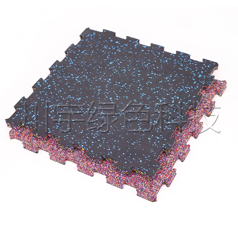 Factory Customized Jigsaw Mat Rubber Gym Flooring Protective Interlocking Interlocking for Gymnasiums