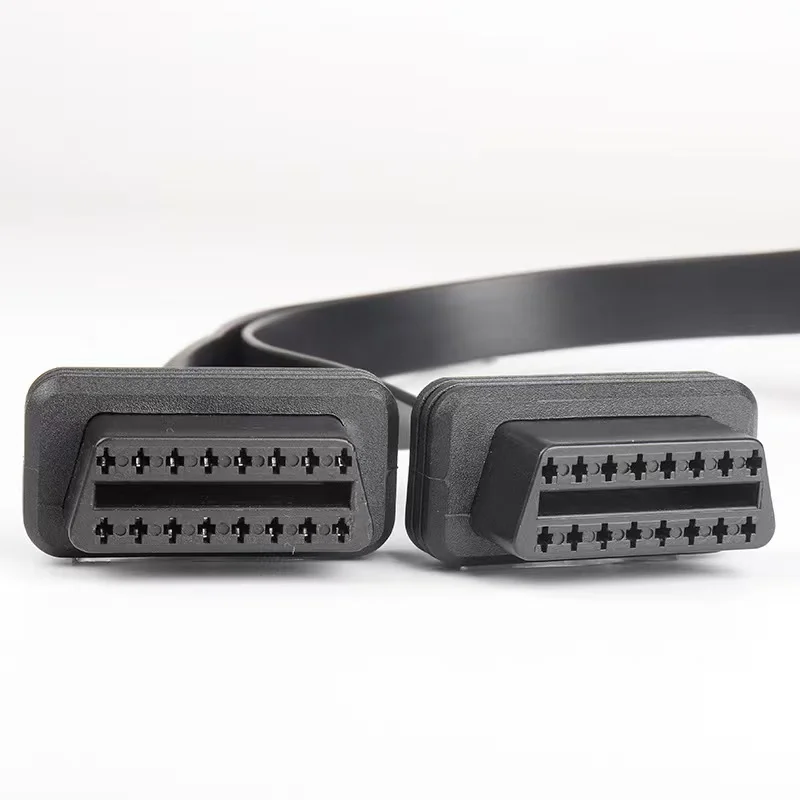 Изготовленный на заказ 16 контактный разъем для женского 1 м автомобиля obd ll obd 2 obd2 obd ii obdii разъем кабель-удлинитель