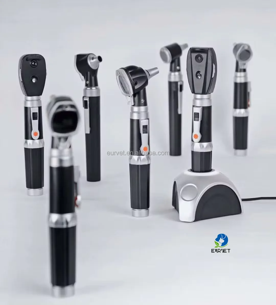 EUR VET 3X Amplify Digital Reusable Medical Veterinary Otoscope Set With Viewing Window & 4 Size Ear Speculums Price