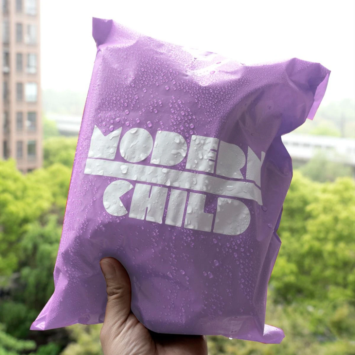 custom print logo biodegradable postage polythene courier polymailer poly mailers shipping mailing bags for packaging clothes