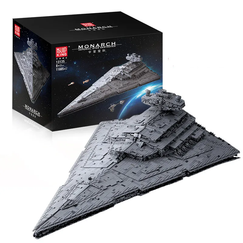
star destroyer Mould King 13135 Technology Series wars bricks imperial Small Particle Building Blocks Toys 