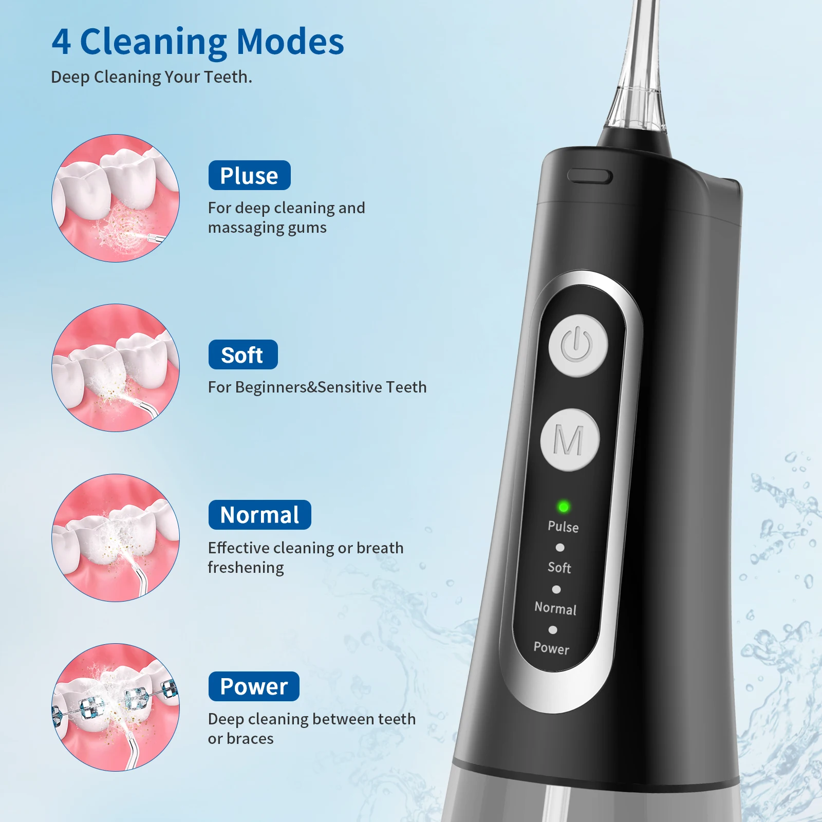Oral Care Hygene Kit Product Set Irrigator Spray Devices Sprayer Mouth Wash Products Wireless  Ipx7 Oral Irrigator Water Flosser