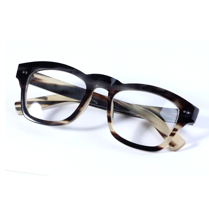 Fashion Buffalo Horn italy design blue light glasses horn Eyewear