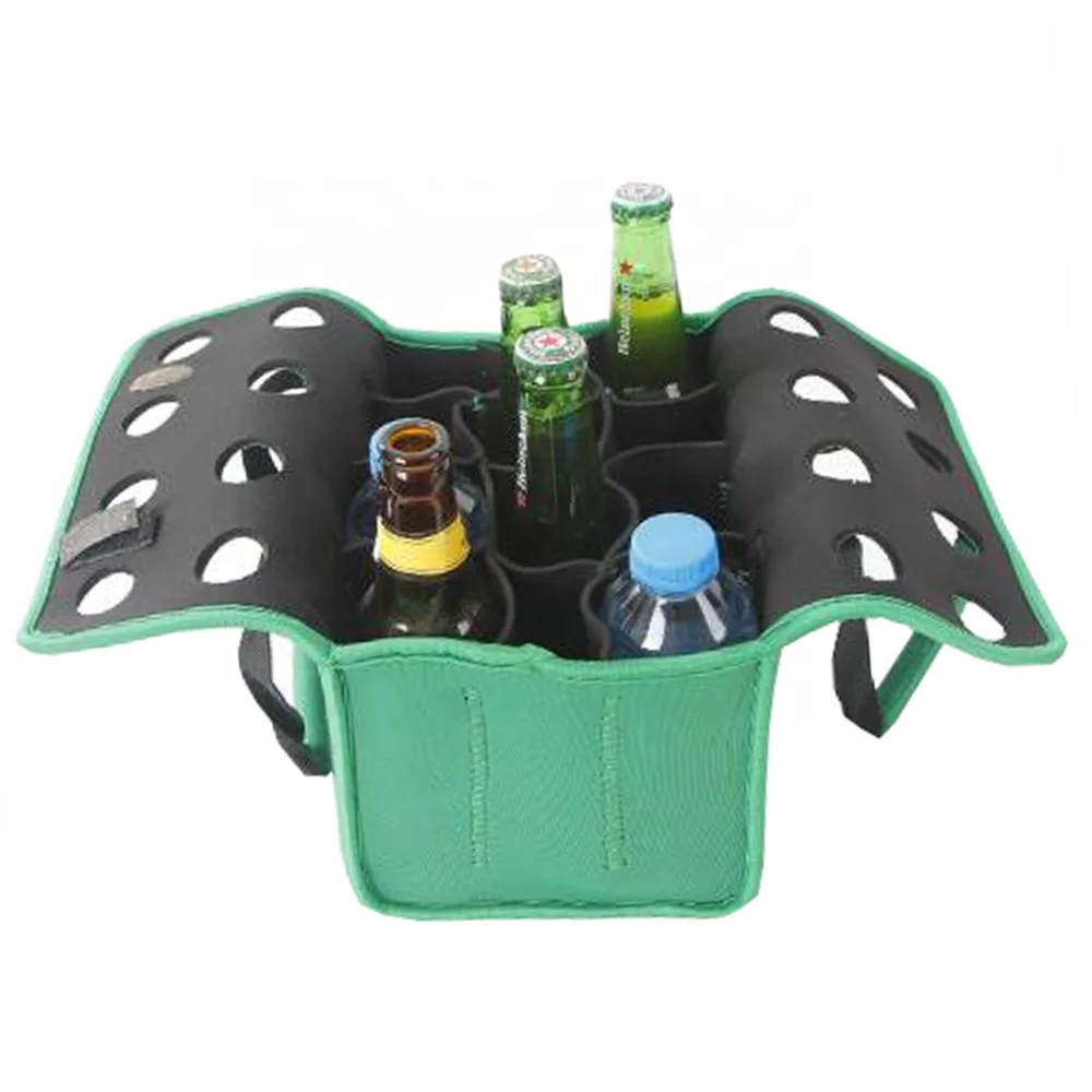 6 bottles neoprene bottle wine bag beer cooler can holder can cooler carrier bag