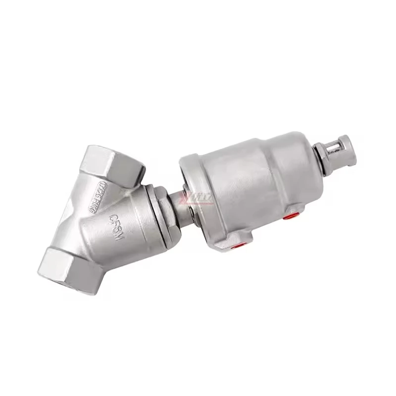 1.6mpa 304 316 BSP NPT RC C type pneumatic angle seat valve y-type check valve angle seat check valve