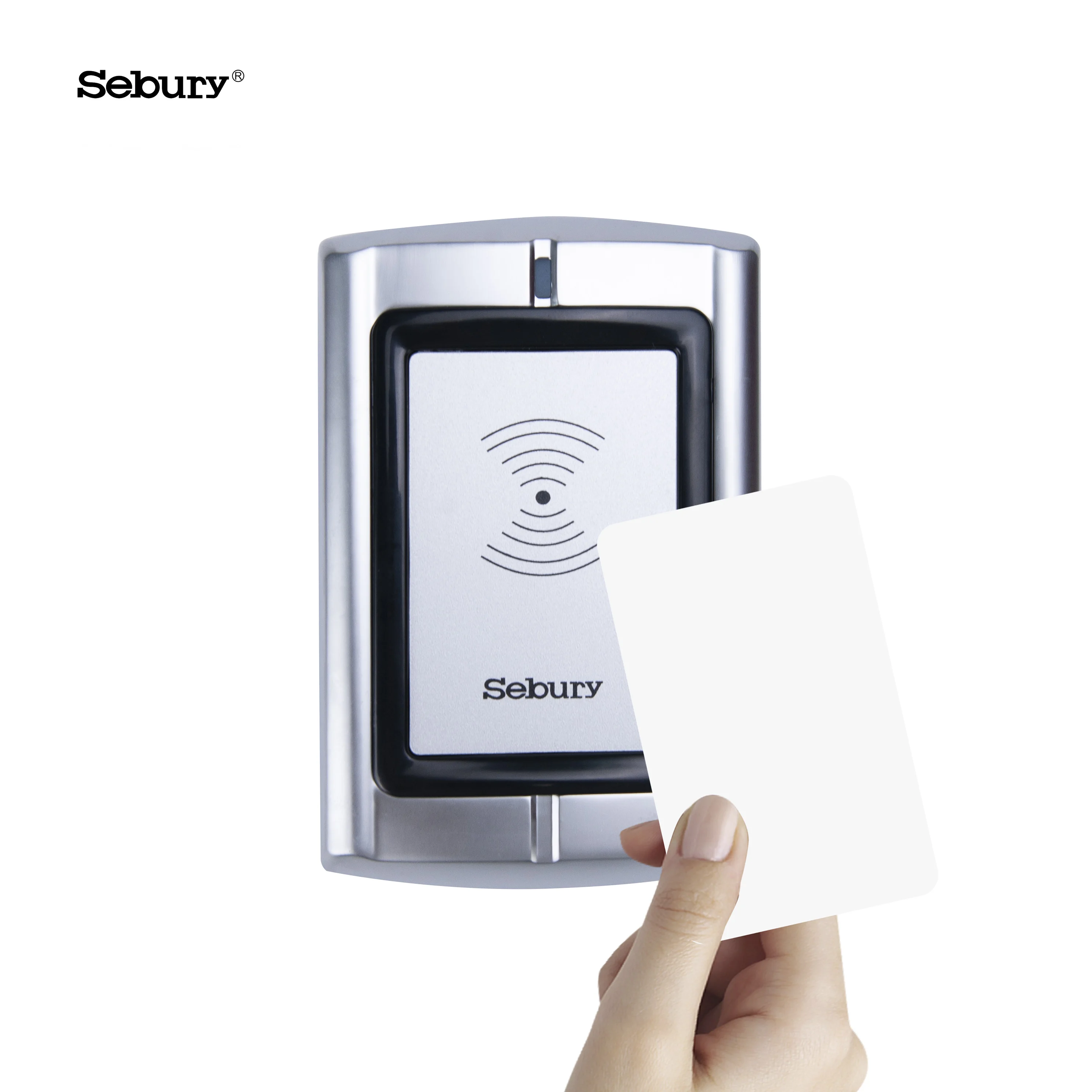 Sebury HF 13.56MHz Metal Waterproof Wiegand 26 DC12V RFID Proximity Card Reader for Access Control System