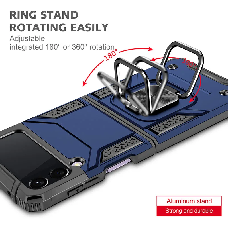 Leyi 2021 newest customized TPU+PC 1.5MM transparent hard cover funky protection phone case samsung galaxy z flip 3 5g