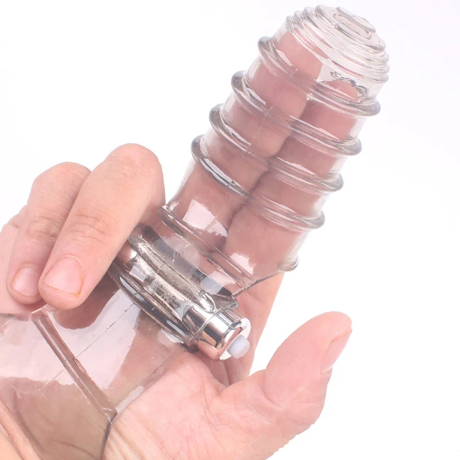 g spot vagina clitoris stimulation pussy sex toy masturbation vibrating condom crystal finger sleeve vibrator