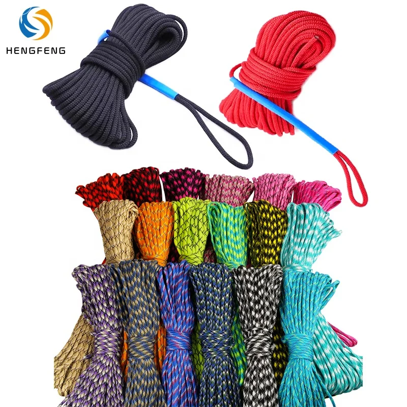 Custom Polyester 2mm 3mm-20mm Nylon Braided  Rope Bondage  Para Cord Knit String Paracord