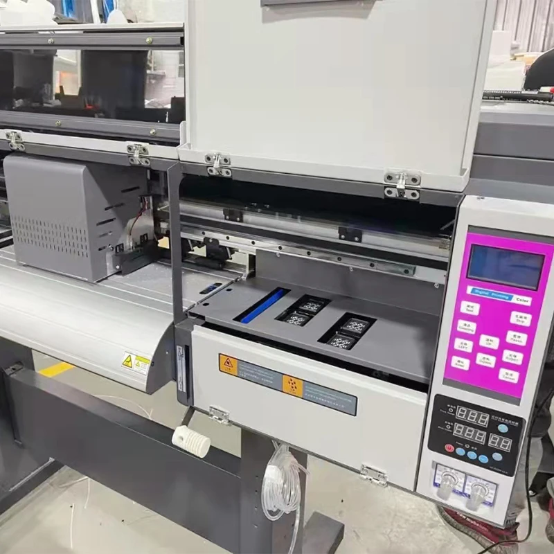 Large Format 24 Inch Dtf Printer 60cm Dtf Powder Shaker Machine for 2/4 Heads DTF Printer Hotmelt Powder Shaking Dryer Oven