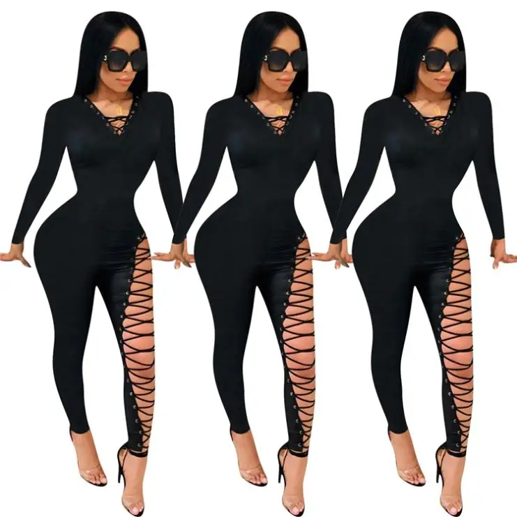 
Cheap Price Casual Fashion V Neck Hollow Out Jump Suit Basic Bodysuits Women One Piece Jumpsuits And Rompers Cheap Price Casual Fashion V Neck Hollow Out Jump Suit Basic Bodysuits Women One Piece Jumpsuits And Rompers
