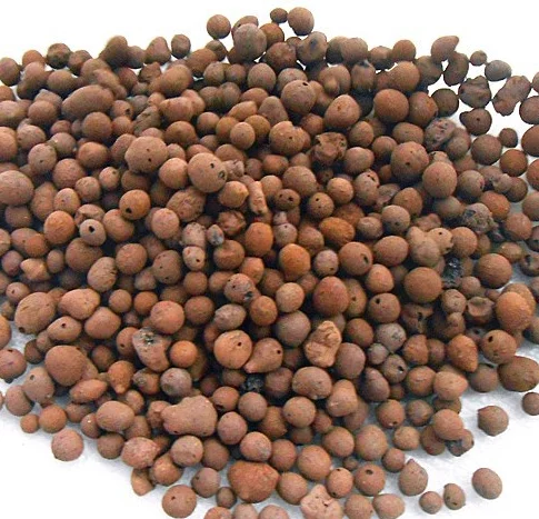 aquaponics grow bed hydroton clay pebbles