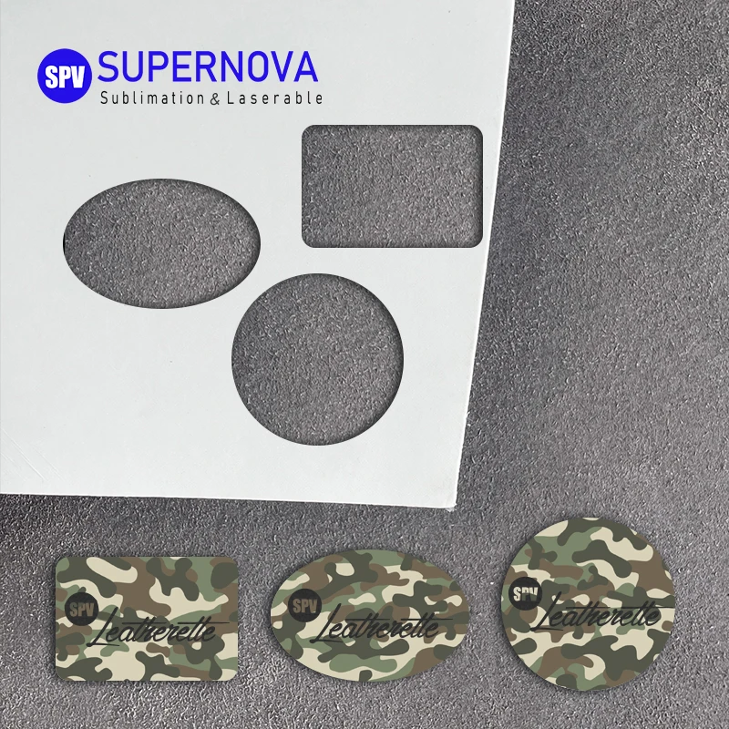 Wholesale Sublimation Blanks Printed Pu Leather Sheet Laserable Leatherette Laser Engraving