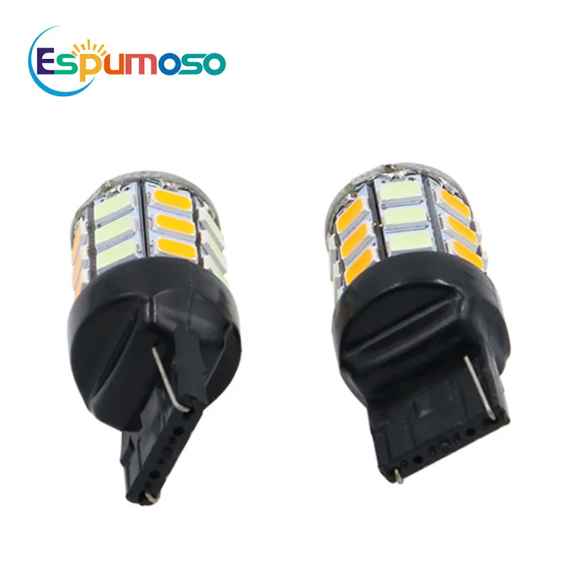 Dual Color Led Light Bulb for Car 1156 1157 T20 7743 T25 3157 5630 33smd Led Tail Lights Reverse Brake Back up Lamp