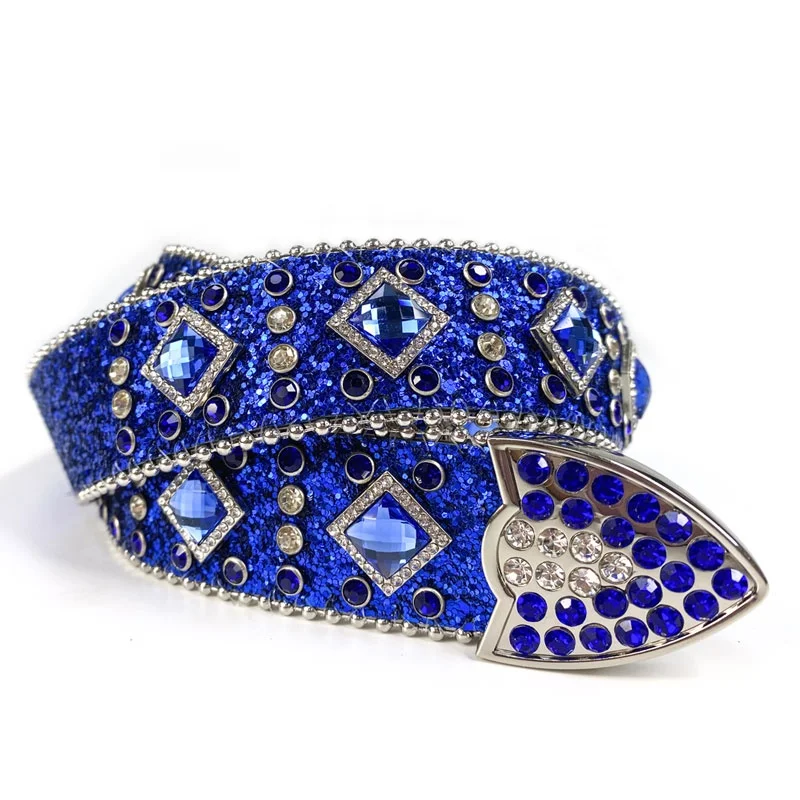 Popular Western Cowgirl Cowboy Sparkle Rhinestones Belt Rhinestones Conchos Crystal Diamond Decoration