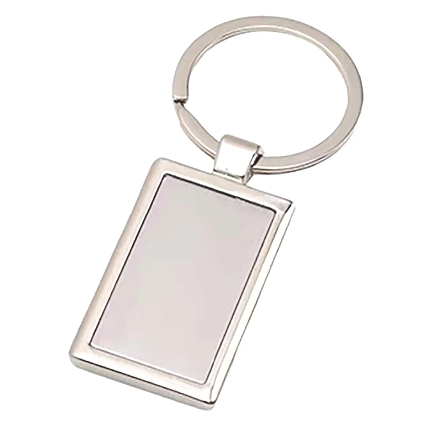promotional blank metal circle keychain round keyring for wholesale