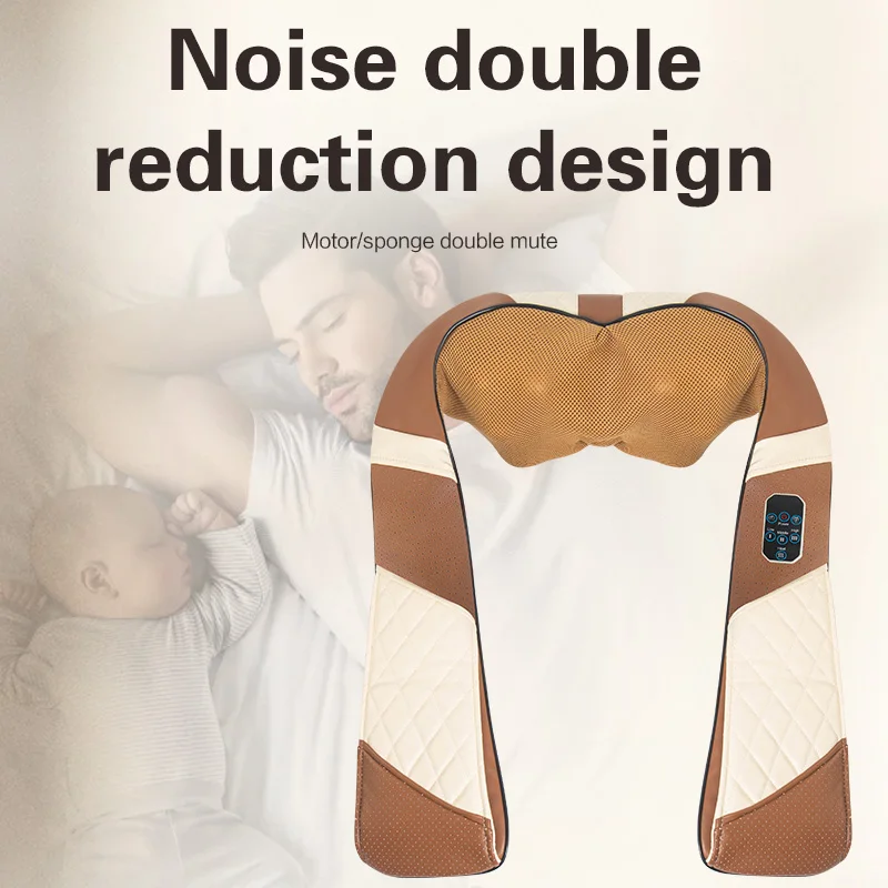 2023 wholesale Best kneading shiatsu manual u shaped 3d mini lidl electric pulse neck shoulder massager with heat