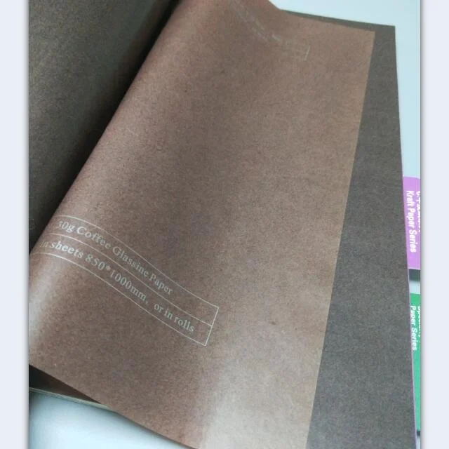 
24/31/38Gsm Brown/Coffee Glassine/Translucent Cake Paper in Sheets/Rolls Slip-easy for Muffin Cups 