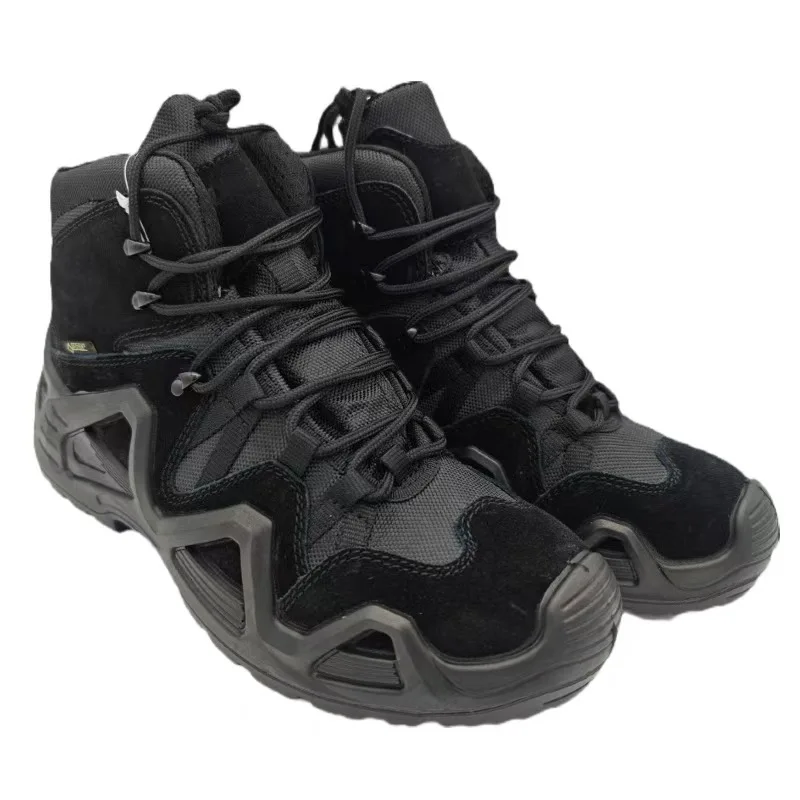 Wholesale Premium Cowhide 900D Oxford Cloth CS High-Top Boots Outdoor Training Hiking Shoes Tactical Boots