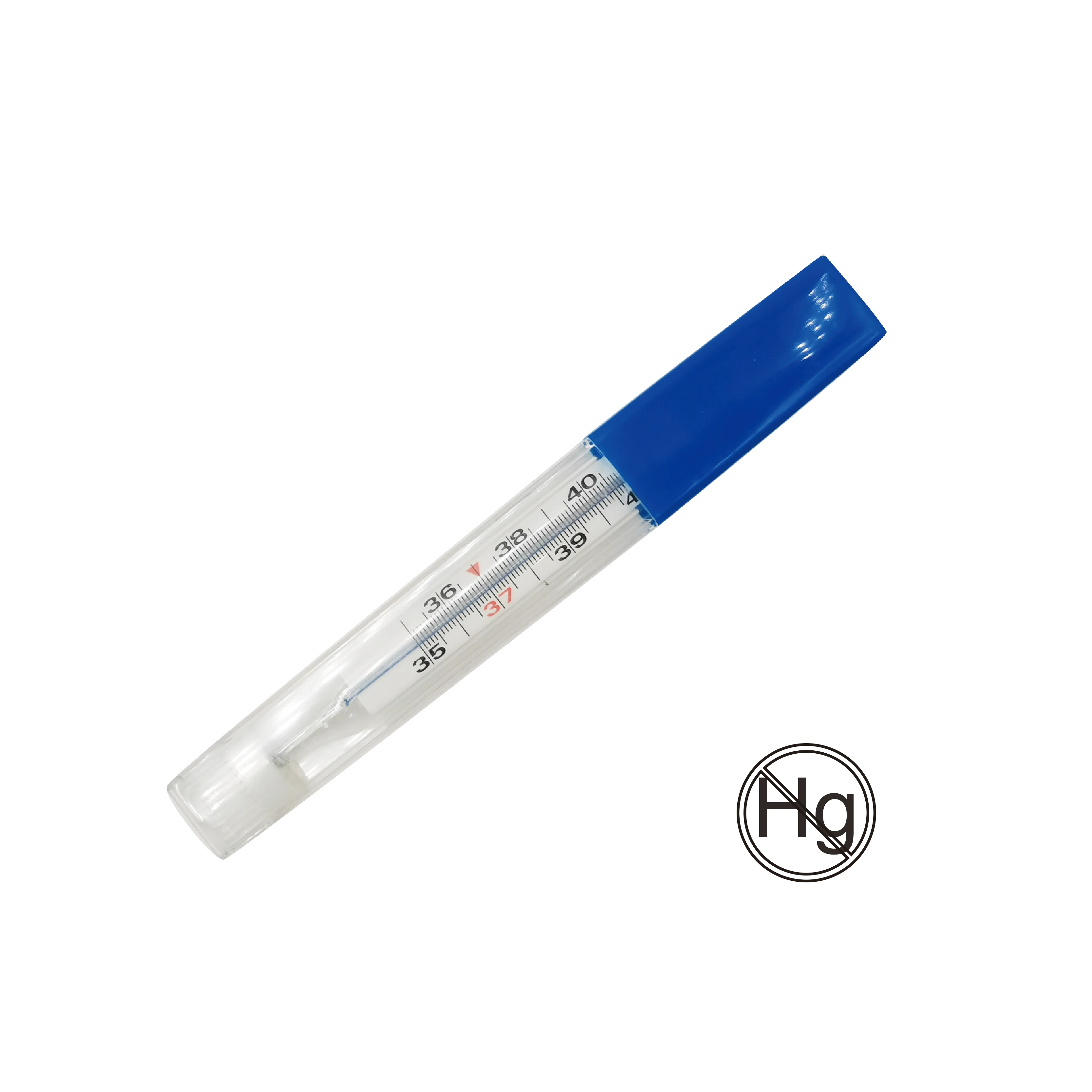 Oral Thermometer Mercury Glass Clinical Thermometer Medical Physical Mercury Free Thermometer