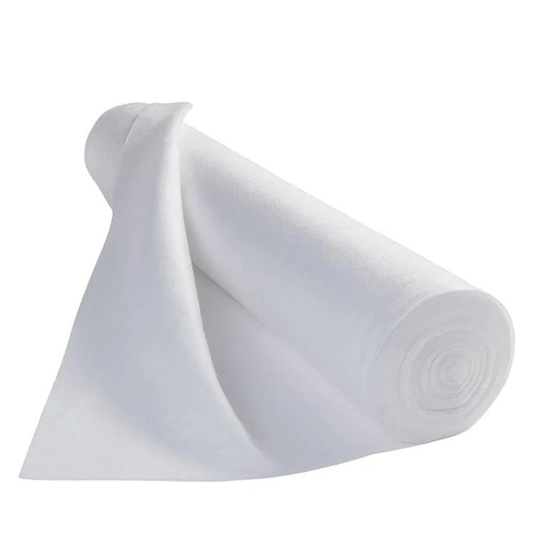 PET short fiber ground cover non woven geotextile fabric for pools road construction