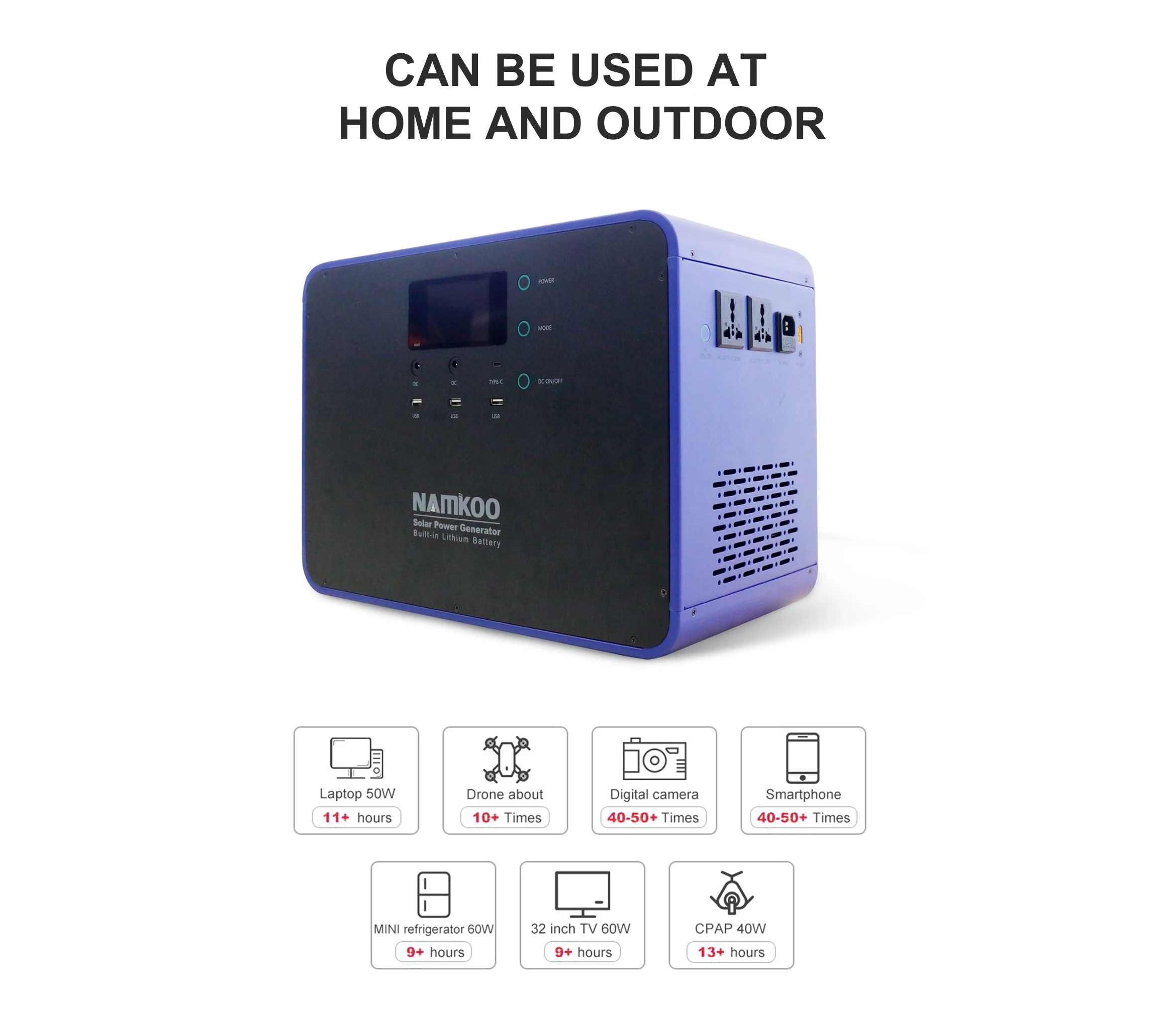 1000 Вт солнечный генератор походная электростанция портативная Power Bank