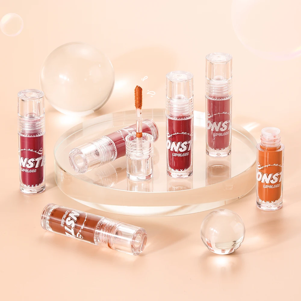 BANXEER 8 colors Plumper Shimmer Lip Gloss Base Pigment Vendor Wholesale Custom Private Label Lip Glaze