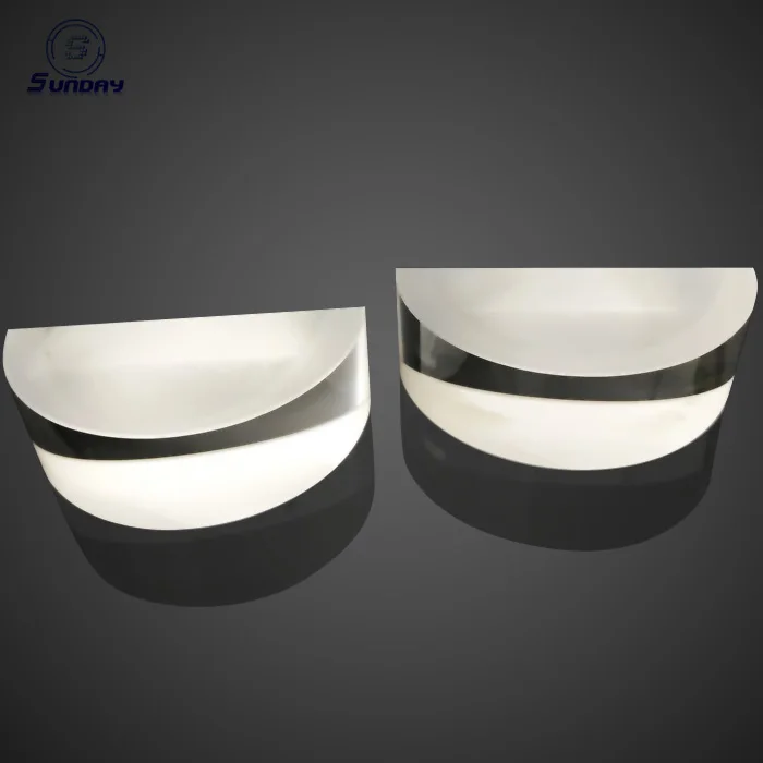 15 degree Beam Deviation 25.4mm dia AR coated 400-700nm Round Wedge Prisms Optical Glass