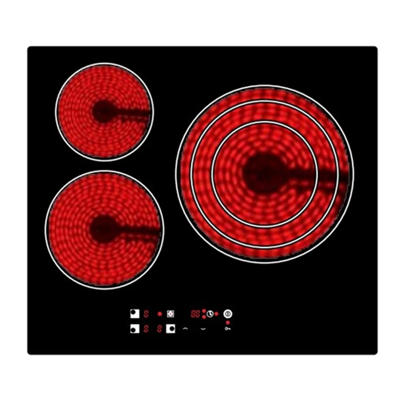 6600W Kitchen Touch Screen 3 Cooker Solar Based Induction Cooktop