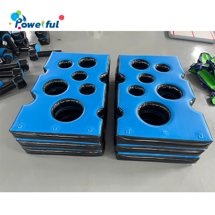 American Ninja Warrior Obstacle Hanging Cheeseboard Indoor Inflatable Ninja Warrior Obstacle Course