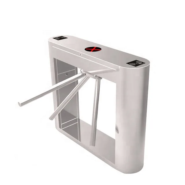Hot Sale Face Recognition Arm Drop Electronic Tripod Turnstiles with QR Code Barcode Reader