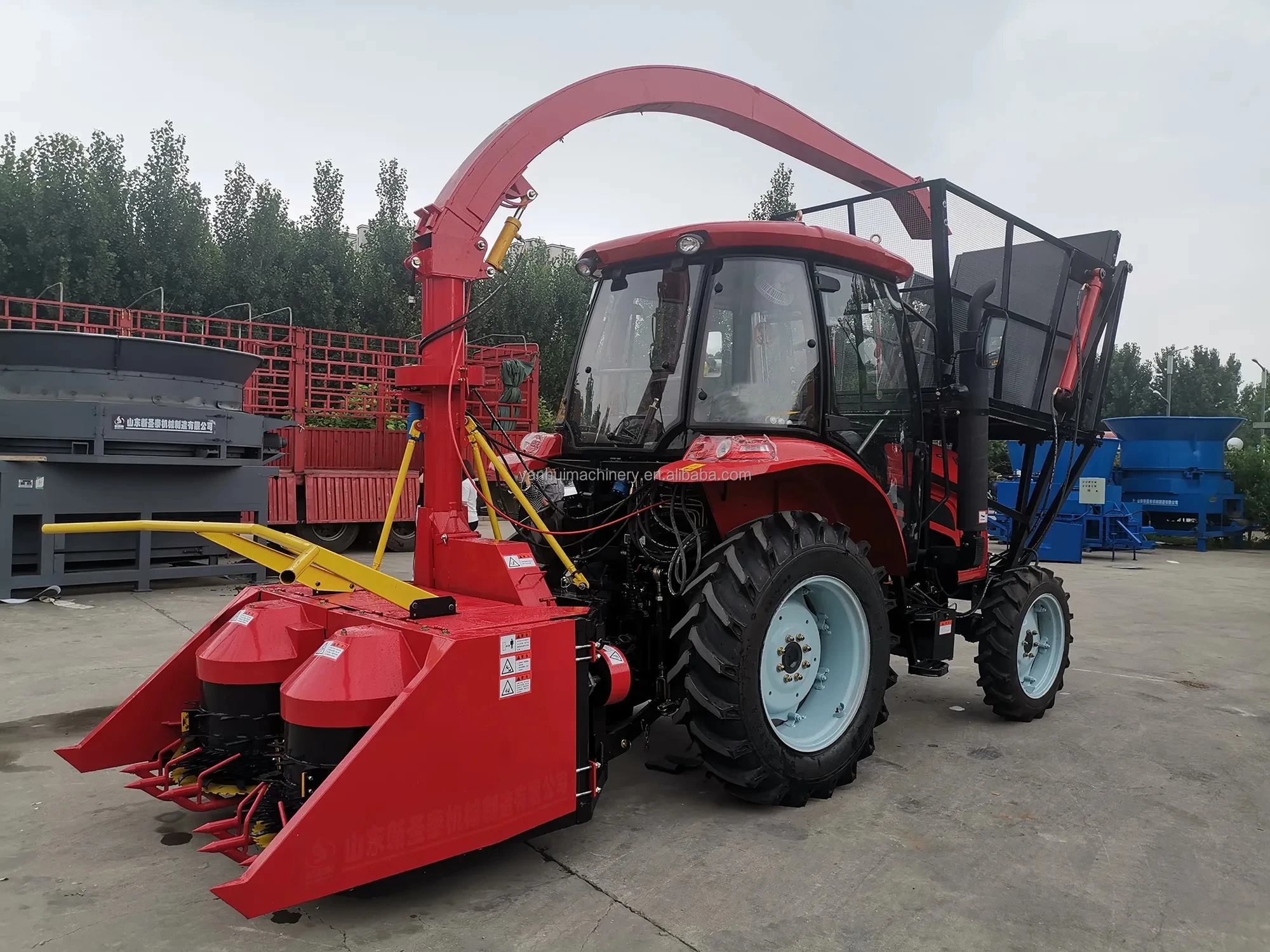 High Productivity Corn Silage Harvester Forage Mounted Harvesting Machine