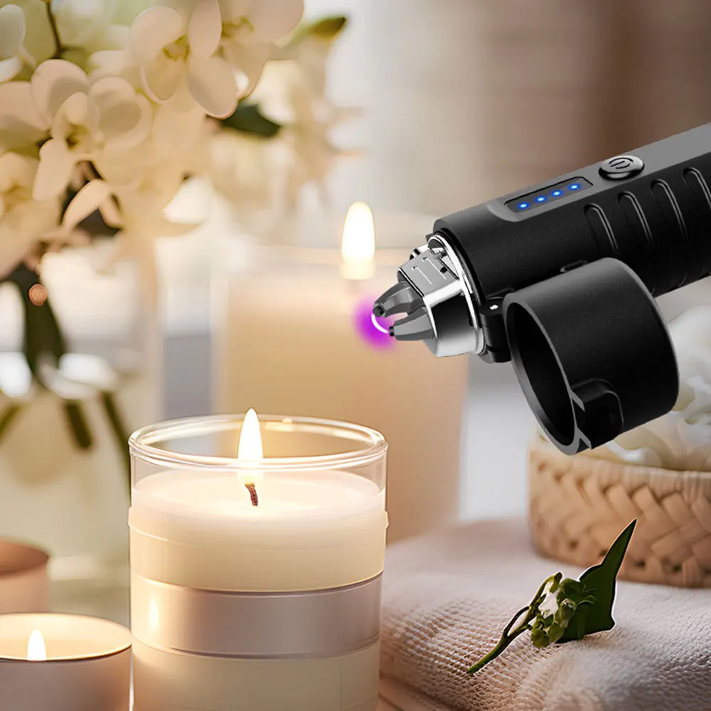 Электрическая дуговая Зажигалка USB C зарядка факел зажигалки для сигар с индикатором батареи курения