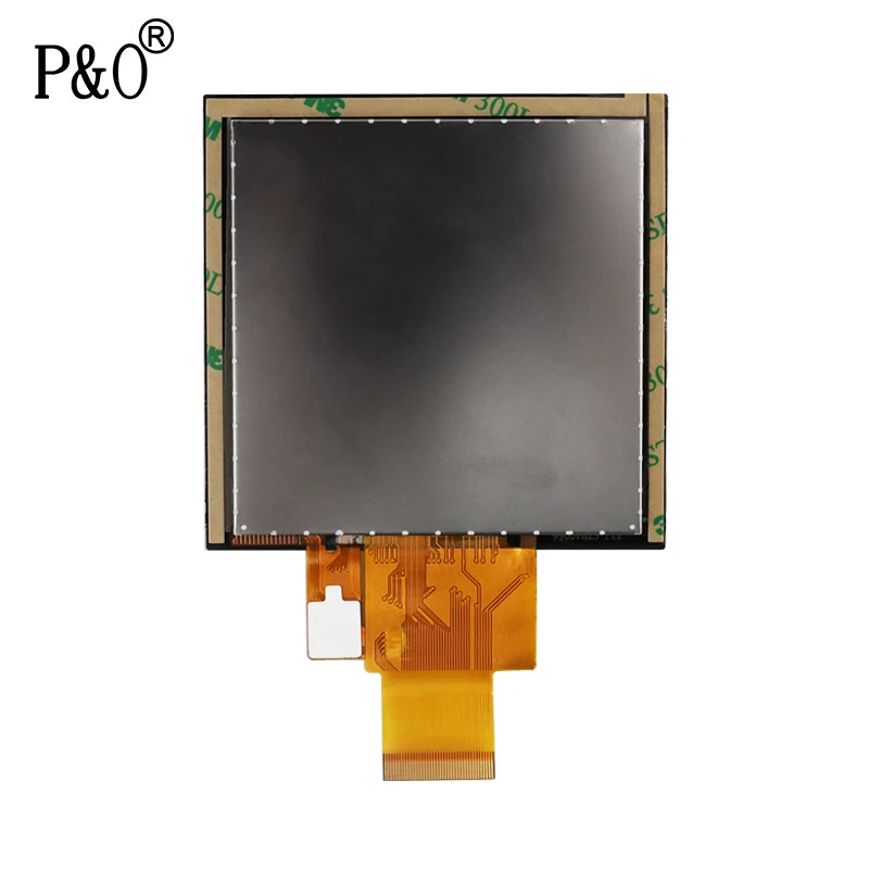 Polcd 3.97 inch 480*480 square all view angle 262k color ctp touch screen for industrial equipment