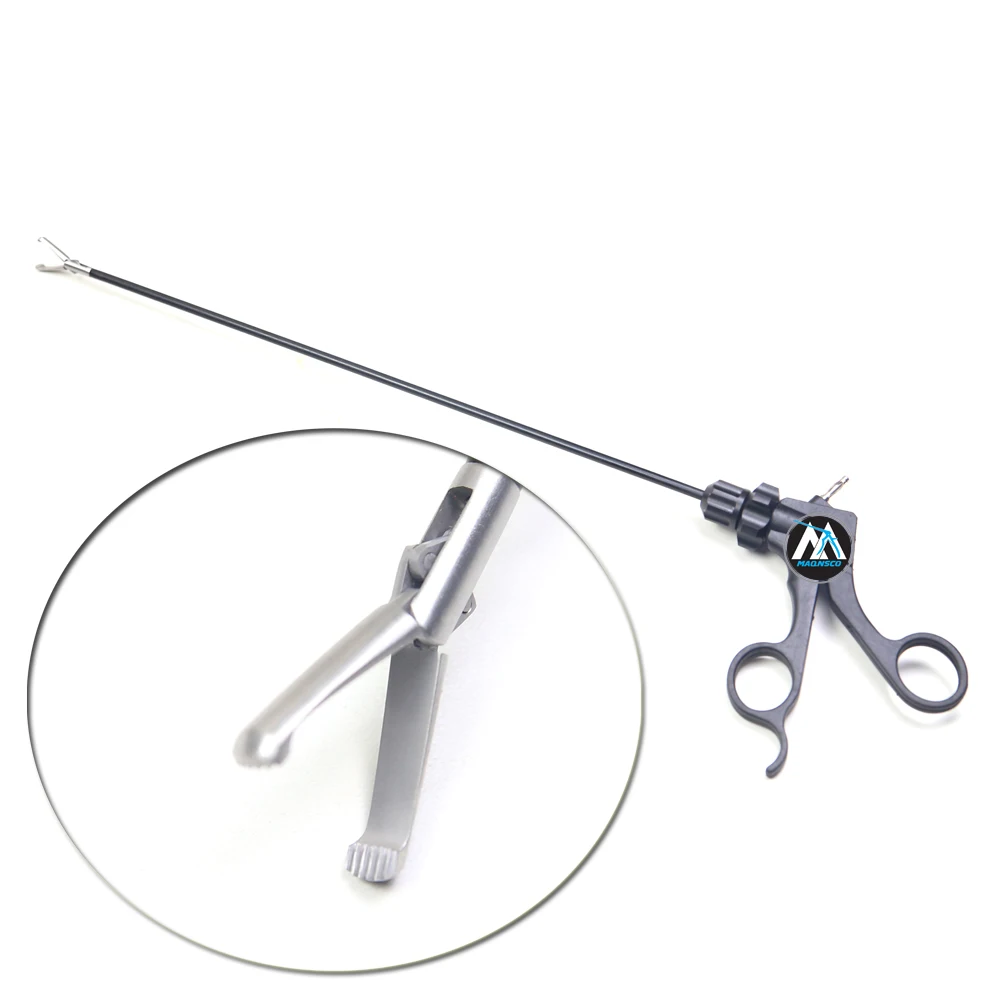 BABCOCK Grasper Double-action Delicate Traditional jaw Insulated shaft No-Rotation, Ratcheted 5mm 35cm