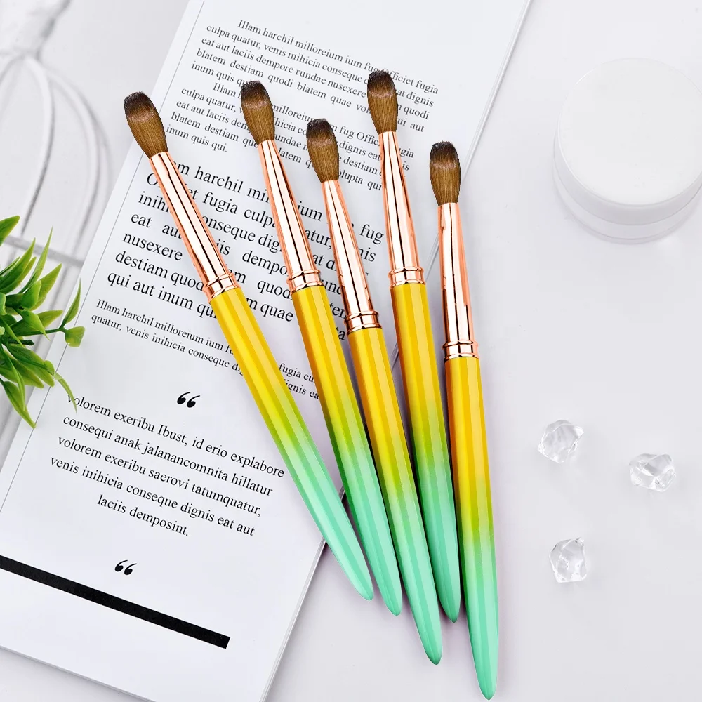 2023 Featured Nail Brush  High Quality Pinceles Acrilico Pure Kolinsky Professional Original Kolinsky Brush with Nail Brush Case