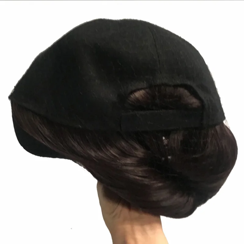 Fashionable Baseball Cap Hat Wig Long Straight Hairpiece Outdoor Travel Wig Hats Hair Wigs With Hats