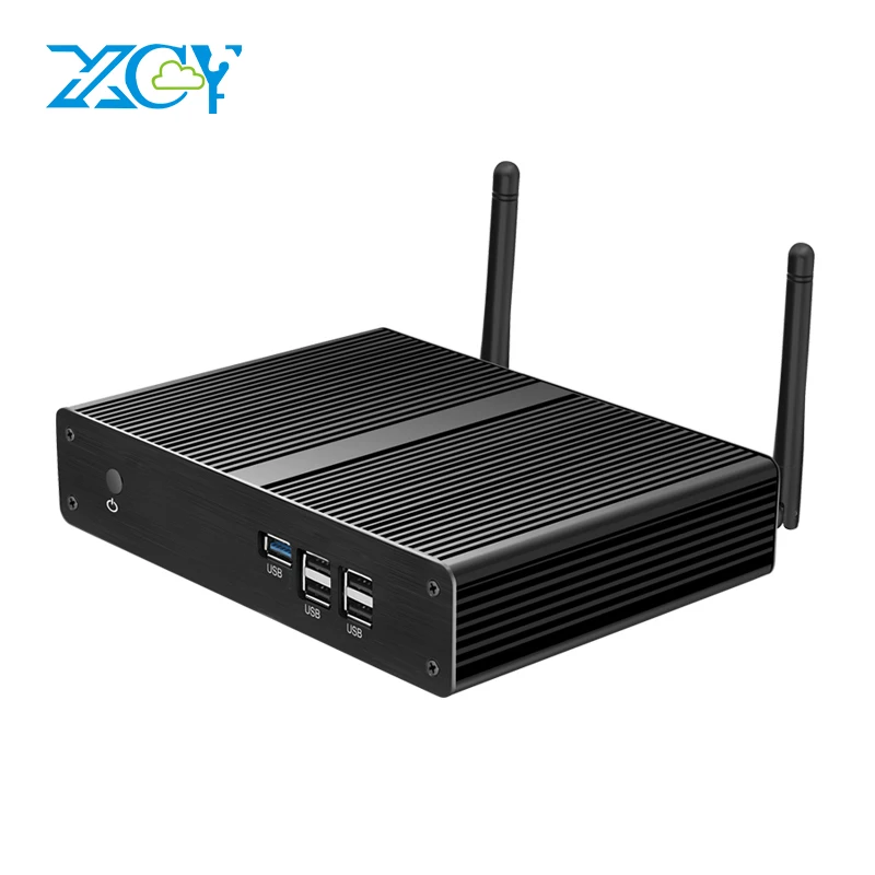 Микро-ПК In-tel Ce-leron J1900 J1800 четырехъядерный Win10 Win7 Linux Gigabit LAN системный блок Wi-Fi DDR3L 5USB HTPC