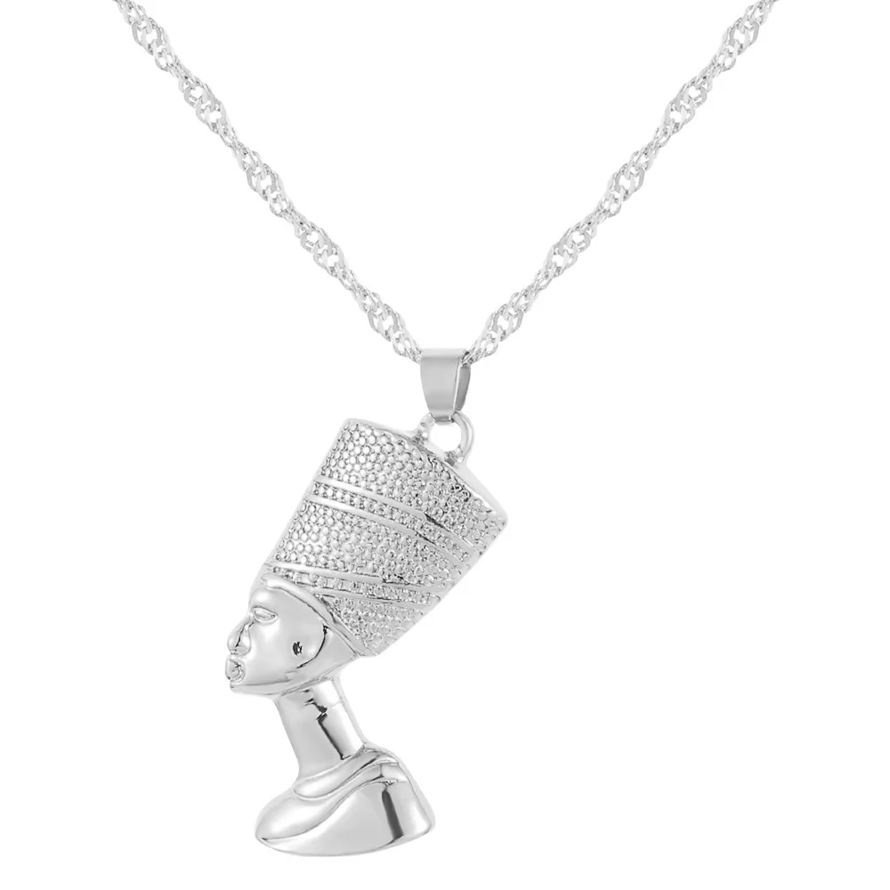 Fashion Creative Zinc Alloy Metal Jewelry Head of Pharaoh of Egypt Egyptian Pharaoh necklace Pendant Necklace