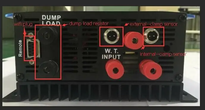 New generation LCD display Wind Grid Tie Inverter 2000W With Limiter Sensor With Wifi Monitoring For AC 48V Wind Turbines