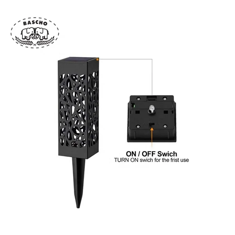 Home light outdoor garden light laser hollow out led solar lawn lamp