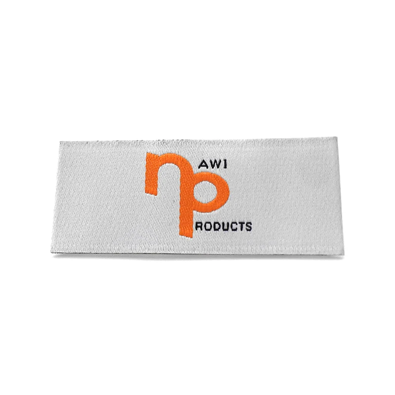 Wholesale Custom Private White Clothing T shirt Underwear Woven Label For Woman Clothes