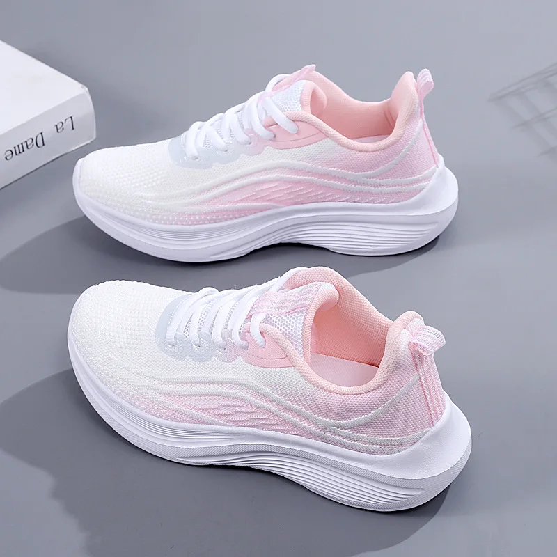 Hot selling new fashion casual shoes girl ladies flat sport shoes