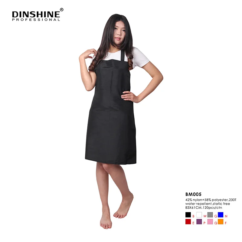 Dinshine Custom Transparent Hairdresser Barber PVC / PU Apron