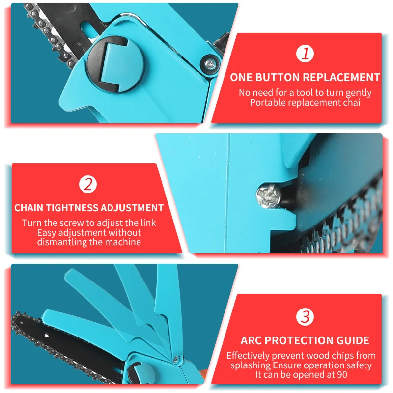 ATO A8342 hotsale power tools dc motor for cordless drill 10.8V 14V 18V GS mini electric cordless chainsaw 6 inch