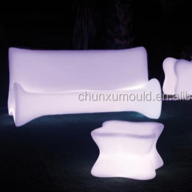 Customized New Rotomold LED Plastic Furniture Table / Chair , Rotational molding manufacturer